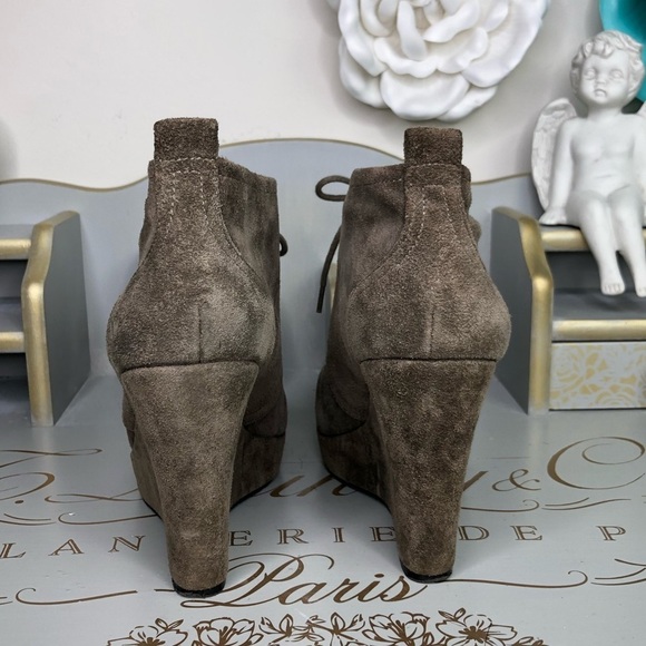 JESSICA Simpson Gray suede platform wedge booties - Picture 14 of 16